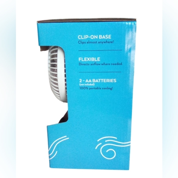 O2 Cool Portable Clip Fan with Efficient Multi-Blade Design - Picture 4 of 10